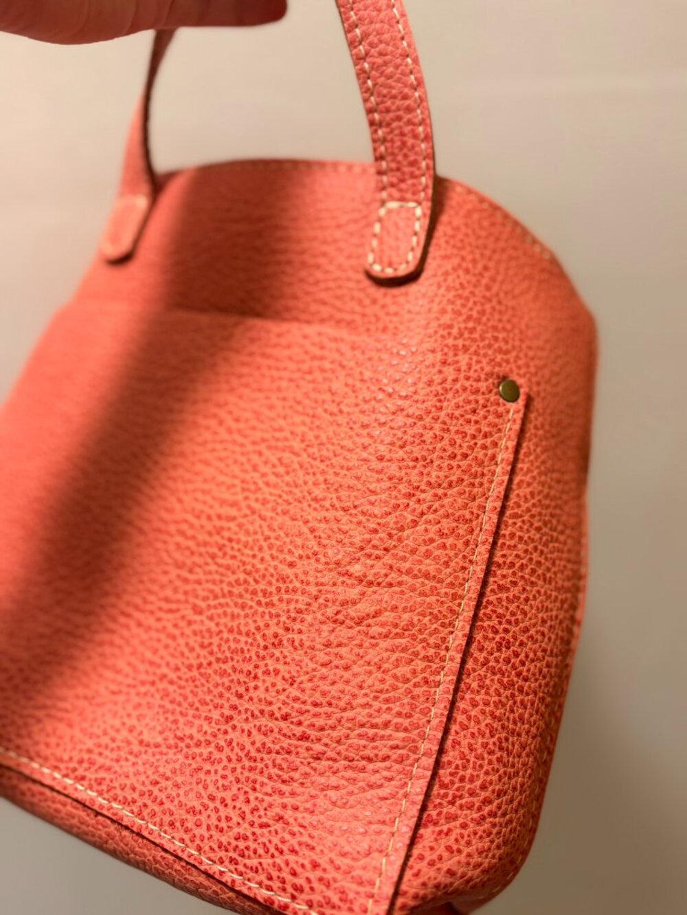 PLG Mini Crossbody Tote – Bubblegum 💗 with Zipper top - Picture 8 of 8